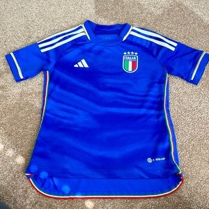 2023 Kids Adidas Italy Home Soccer Jersey